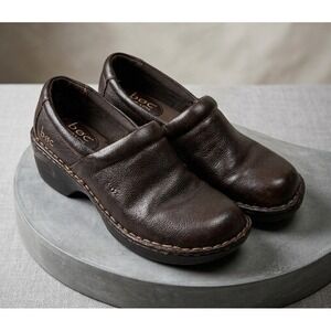 BOC Born Clogs Women 9 Brown Leather Slip On Mules C45735 Comfort Shoes Durable